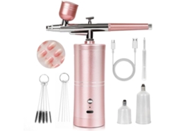 Kit SFUSHOS de aerógrafo de precisão 25 PSI, para unhas, recarregável