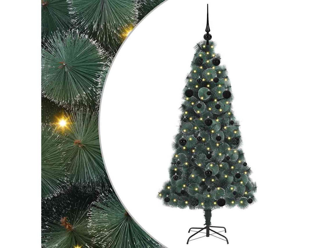 Conjunto 1 Árvore De Natal Artificial Vidaxl Verde Plástico (150 Cm)