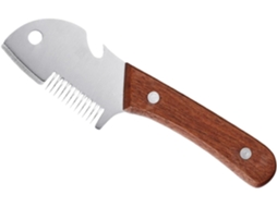 Ralador De Cebolinha Com Cabo Ergonômico, Aço Inoxidável E Madeira