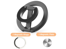 Suporte de celular dobrável com anel magnético duplo face para iPhone 14, 15, 16, Samsung, Huawei