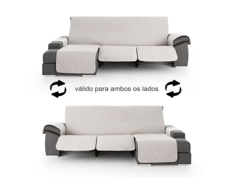 Cobertura para Chaise Longue Relax Assentos Rebatíveis Roxana MILICA Cor Marfim Tamanho 280 Cm