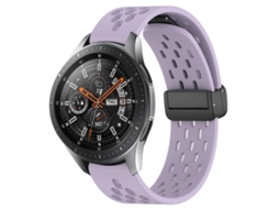 Pulseira De Silicone Dobrável De 22 Mm Com Fecho Magnético
