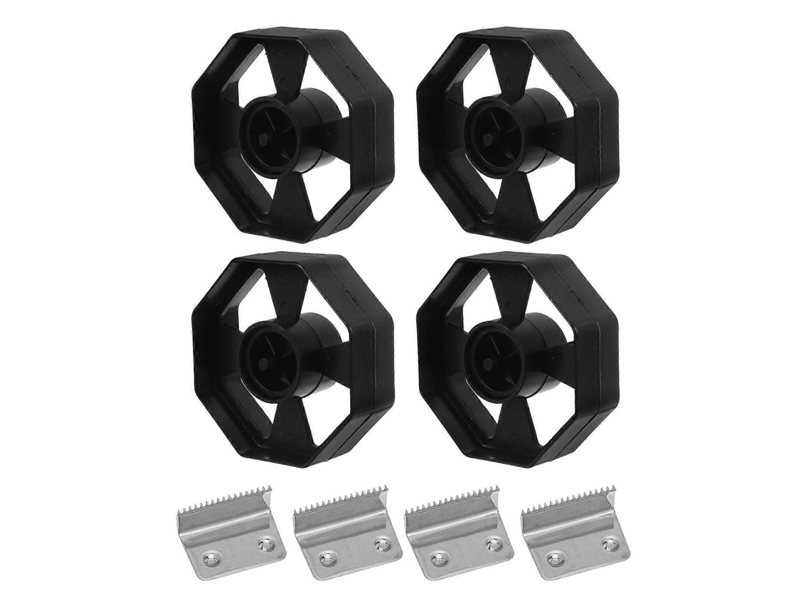 Conjunto de 4 Acessórios para Dispensador Fita Adesiva: Núcleo 1 Polegada, Rodas Plástico 3 Polegadas e Lâm Inas Dispensadores GOKOCO