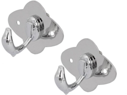 Conjunto de 2 ganchos giratórios de 8" CHABERLU