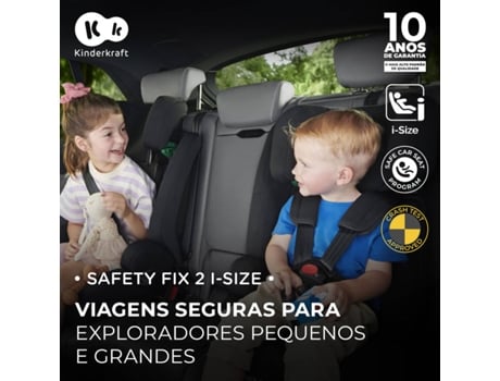 Cadeira Auto KINDERKRAFT Safety Fix 2 I Size Grey 9 36 kg 76 150