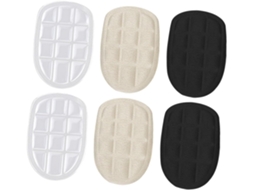 3 Pares De Palmilhas Confortáveis Com Almofadas Gel Antiderrapantes Para O Calcanhar, Ideais Para Tênis De Uso Diário E