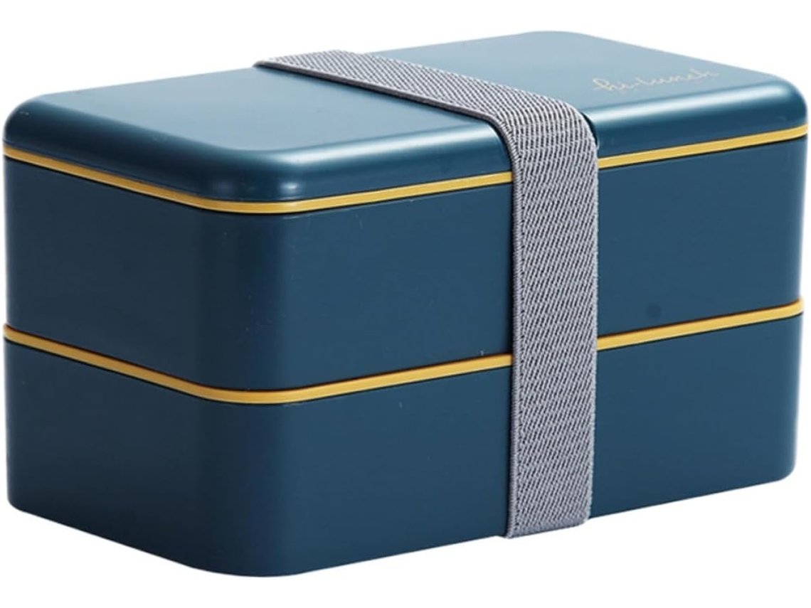 Kichouse Marmita Bento À Prova De Vazamentos E Resistente Ao Calor, Com Capacidade De 1, 2l, Estilo Japonês, Dupla
