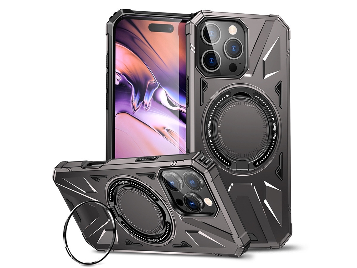 Zsanfs Capa Para Iphone 16 Plus, Antichoque, Cor Cinza