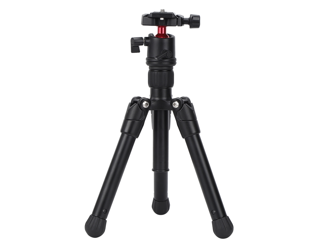 Trípode Mini Plegable De Aleación De Aluminio Para Cámara Con Cabeza De Bolas Panorámica Ajustable Para Escritorio