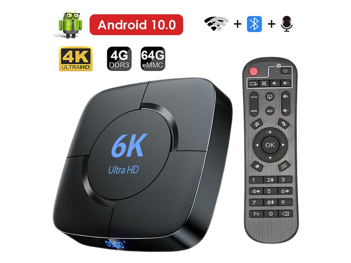 Android Tv Box Yizhood H616 4gb Ram 32gb Rom Dual Band Wifi 6k Preto