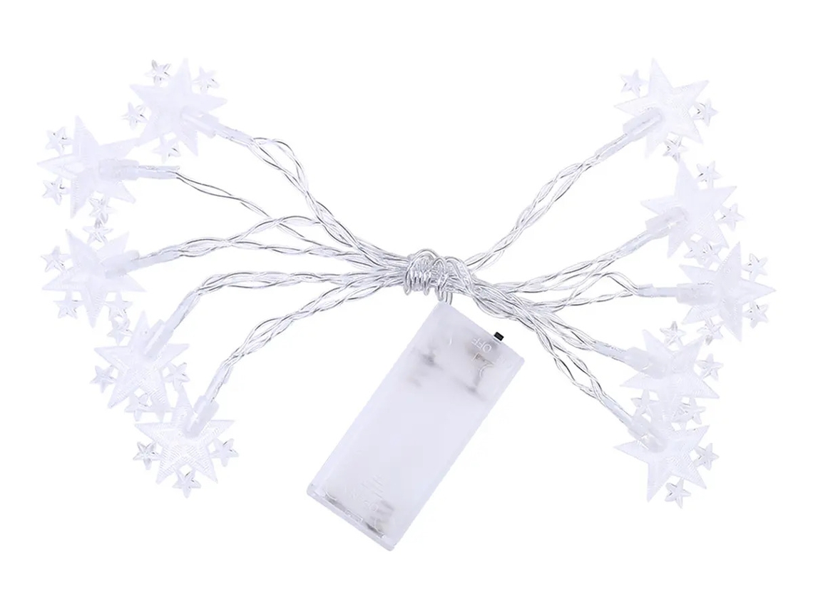 . Cordão De Luz Led Em Formato De Estrela E 1, Fs7