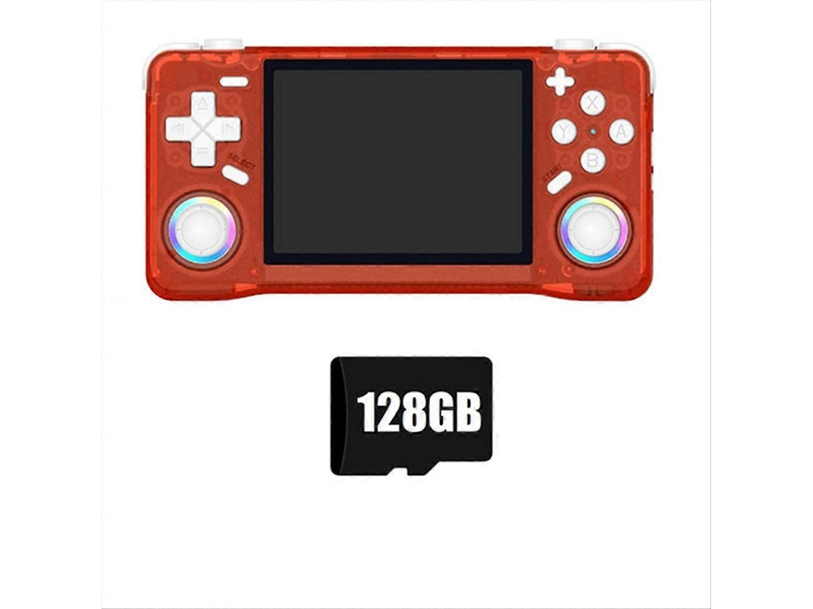 Console de Videogame Portátil Retrô Xf35h, 128 Gb, Tela Ips de 3,5 Polegadas B GOKOCO