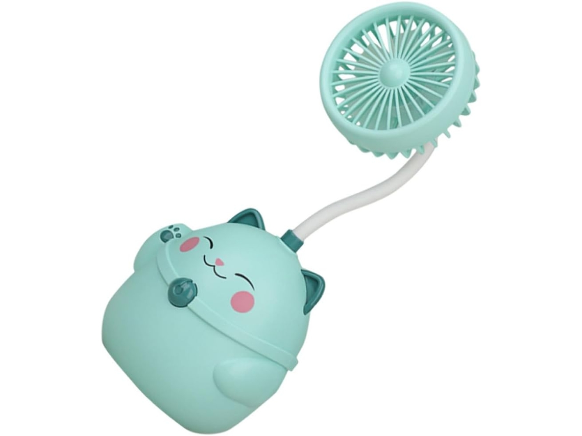 Ventilador De Mesa Pequeno, Portátil, Recarregável, 2400mah, Com 3