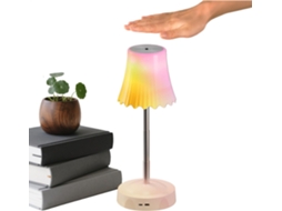 Luminária De Mesa Sem Fio Recarregável Com Sensor Gestos, Ajuste De Altura E Brilho