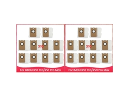 20 Sacos De Pó Para Aspirador Imou Rv1 Pro/rv1 Pro Max - Peças De Reposição - Sacos De Pó De Grande Capacidade Para Limpeza Doméstica_glo