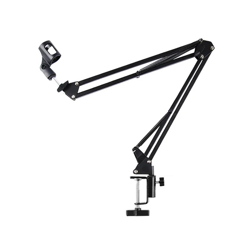 Suporte de Mesa Ajustável com Braço Articulado para Microfone MDUG (preto)