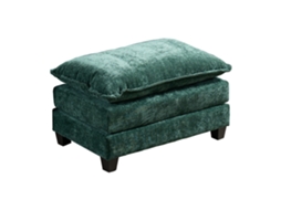 Pufe para sofá Nuvem, sofá secional moderno, maca Assento Dupla, tecido chenille, verde, De501dgn