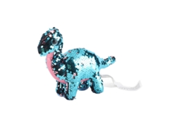 Dinossauro de Pelúcia com Glitter ATS de 28,4 cm (11,2 polegadas), Portátil e Fofo, Enchimento de Algodão PP, para Meninos e Meninas