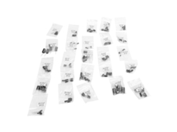Kit de Capacitores Eletrolíticos 125pcs 16V-50V 47uF-1000uF
