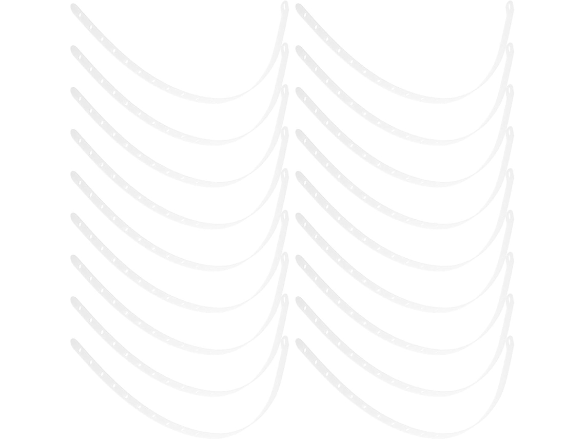 Yardenfun 20 Armários de Plástico Multifuncionais com Núcleo Transparente, Design Antiderrapante, para Organizar Roupas em Tecido Macio