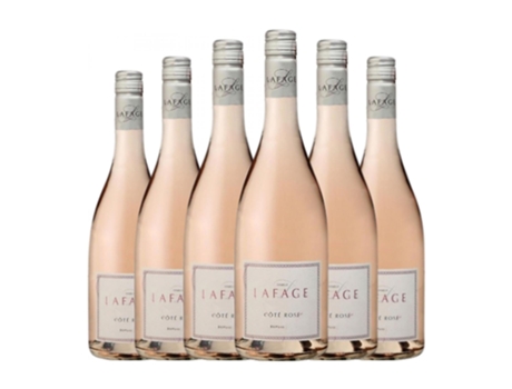 Vinho rosé LAFAGE Côte Rose Rosat Vin de Pays Côtes Catalanes Jovem (0.75 L - 6 Unidades)