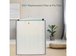 Lurelia Filtro Hepa Para Purificador De Ar, Compatível Com Bissell Air400, Carvão Ativado