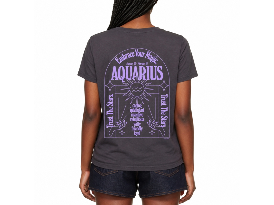 Rockinstone Embrace Your Magic.- Aquarius Navucko T-shirt Unique Designer Style