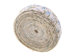 Fita Floral Pequena Laxiscreed Para Laços Diy Acessórios De Cabelo Artesanais Azul Claro