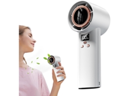 Ventilador com Carregamento Usb Visor Lcd Digital Dobrável 3 Modos Resfriamento Silencioso MDUG