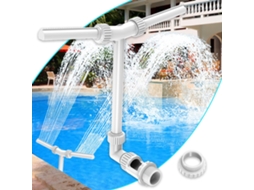 Fonte De Piscina Duplo Jato,acessórios Para Piscina Enterrada/externa,fonte Ajustável 2 Em 1 Para Piscina Ao Ar Livre,irrigação Para Jardim Externo
