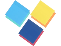 Blocos-notas Autocolantes Fluorescentes Pet, 6 Cores, Adesivos Resistentes E Portáteis, Para Escola E Maison