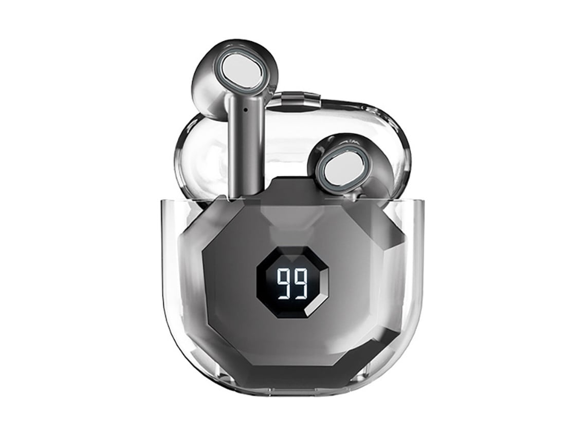 Auriculares Bluetooth True Wireless ENKERS Emparelhamento Automático 5.1 6 Horas de Reprodução Microfone Embutido para Chamadas Viva-Voz