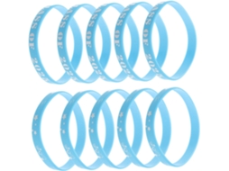 Pulseiras De Formatura Lurrose Turma 2025 Para Festas, 20 Peças De Silicone Azul, Acessório Confortável E Lembrança