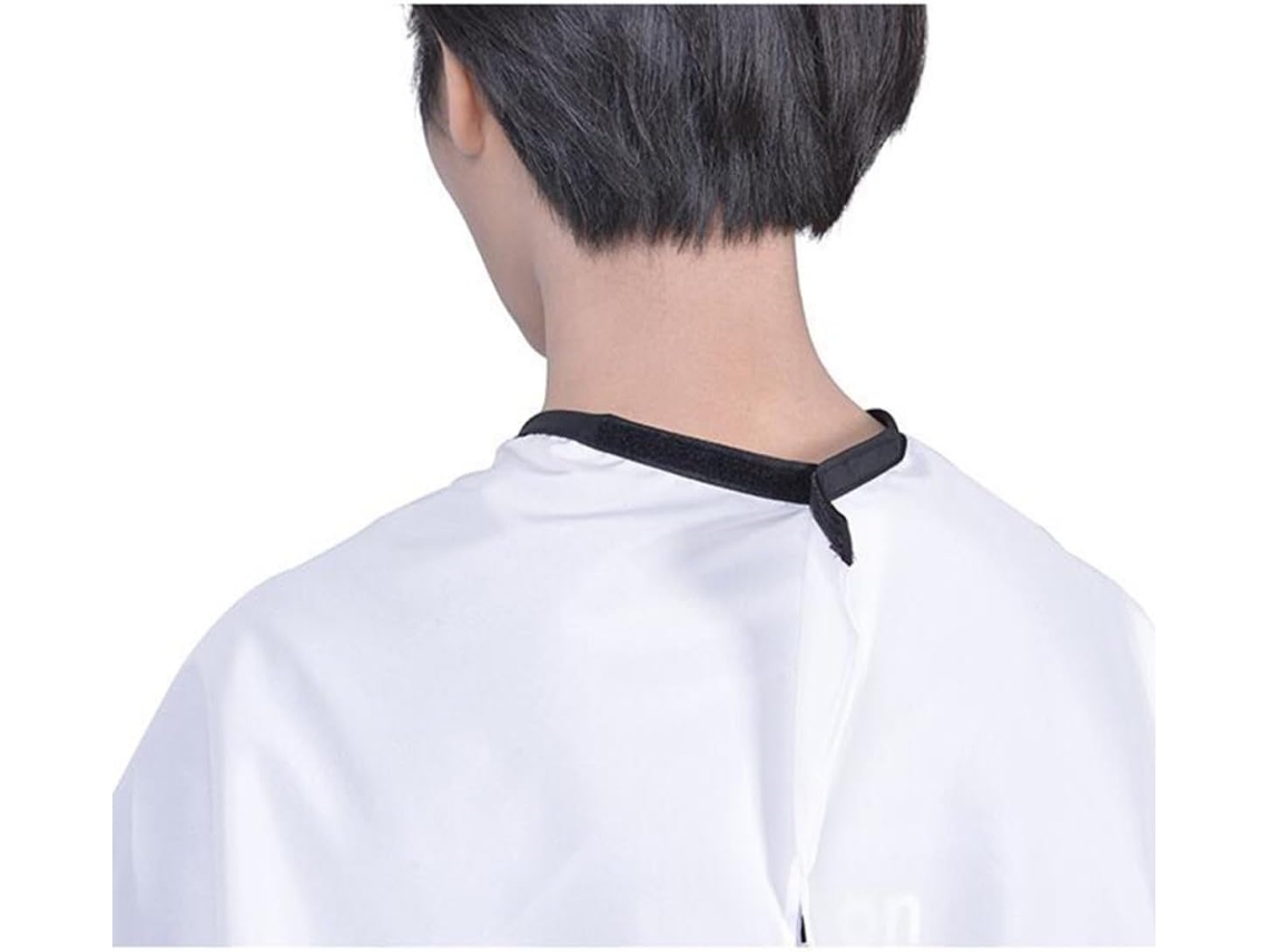 Capa impermeável para cabelo, ideal para salões de beleza e cortes de cabelo, com ajuste sem costura.