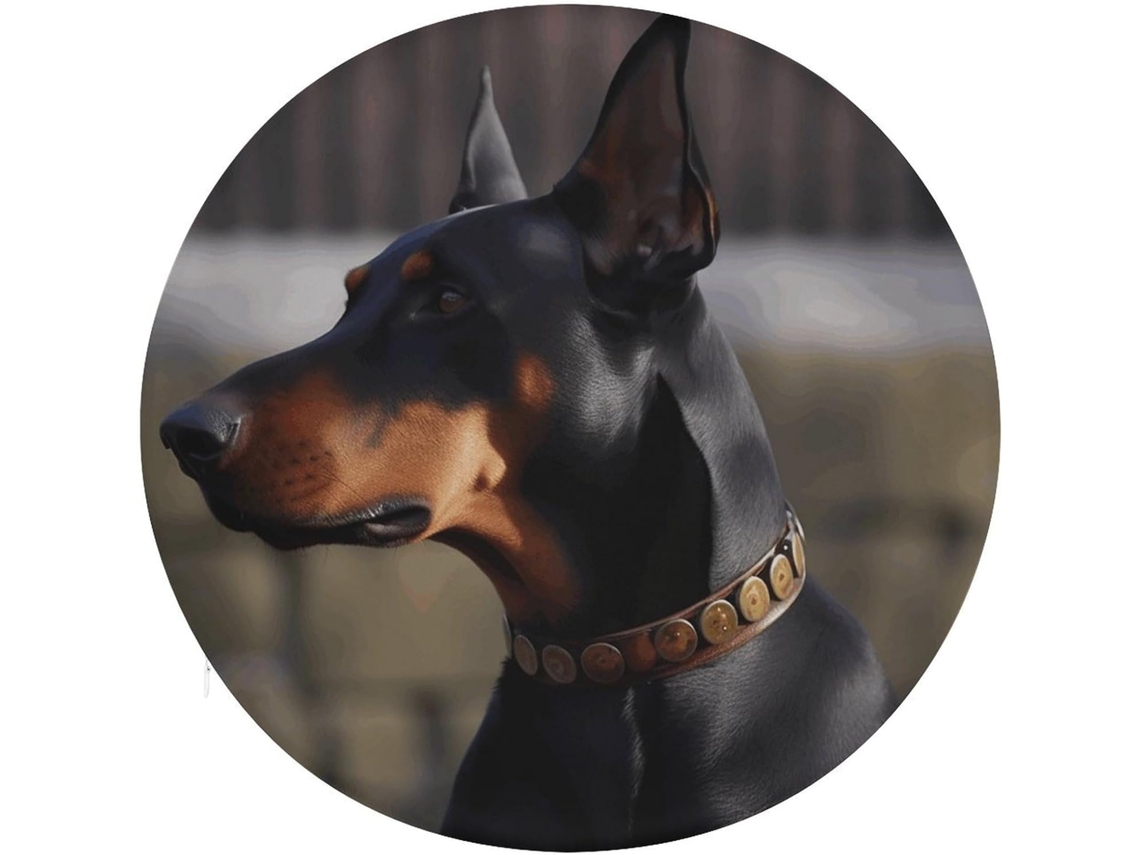 Almofada Para Computador Com Estampa De Dobermann E Borda Meditação, Almofada Para Cadeira De Exterior, Almofada Para