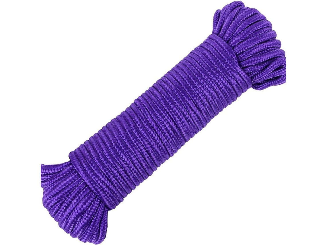 Corda de Varal AQUAFORGE 50m Nylon para Roupas, Escalada e Pesca