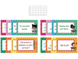 Decoração Parede Para Jardim De Infância: Material Educativo Com Cartaz Aprendizagem Inicial De Espanhol.