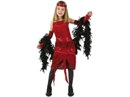 Fato de Menina DISFRAZZES Charleston Vermelho (Tam: 3 a 4 anos)