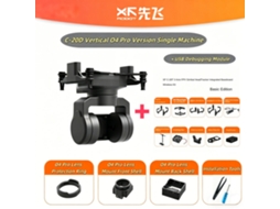 Gimbal Fpv 2 Eixos Montagem Vertical 19mm Módulo Rastreamento Cabeça Xf C 20d Dji O4/o4 Pro Drones Fpv MDUG