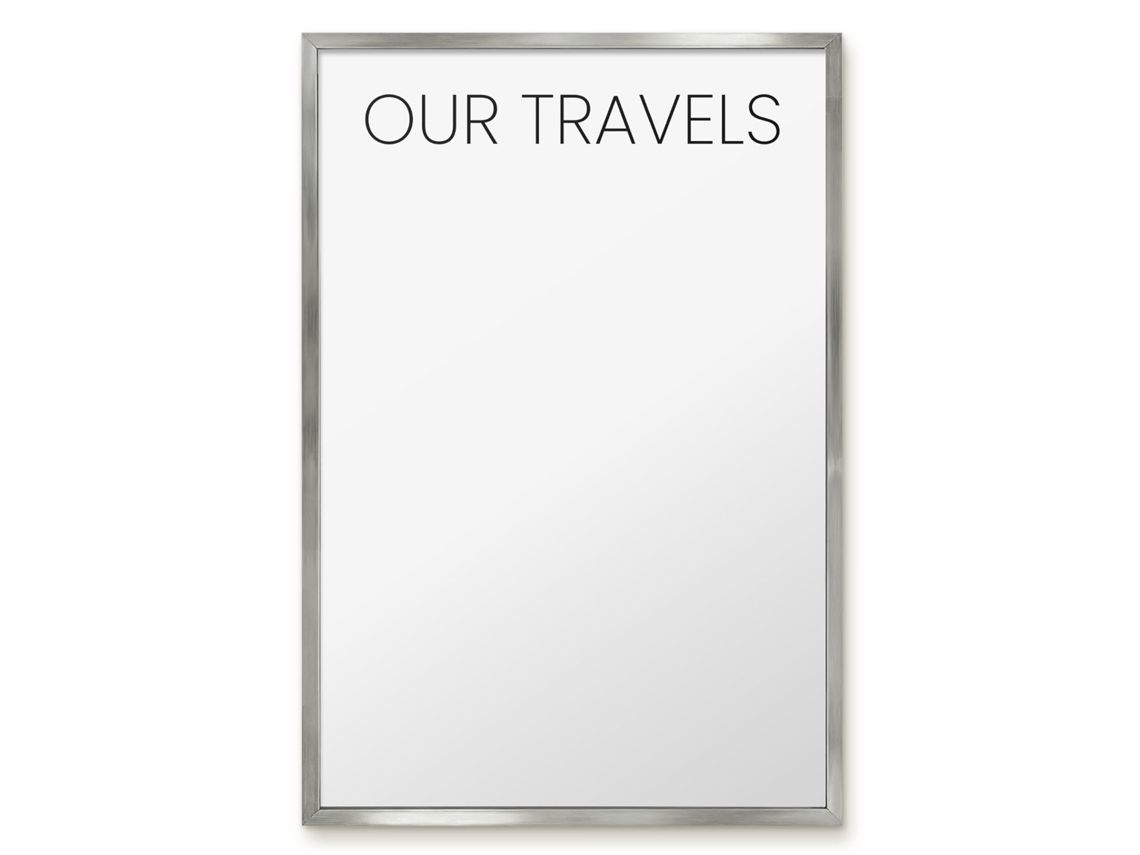 Magnetic Glass Board Our Travels For The Hall Espelharte (40x60 Cm)