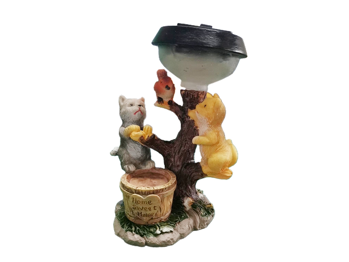 Estátuas De Resina (decoração Jardim Iluminação Solar)