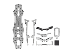 Conjunto De Chassi De Alumínio E Fibra De Carbono Para Carro Rc Para 3racing D5s Lite Atualização 1/10vayotoy