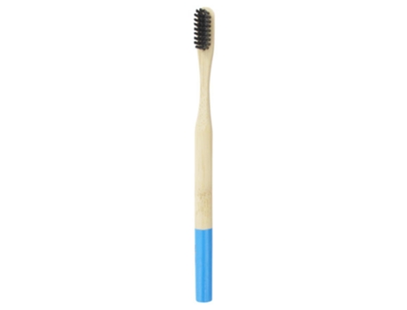 Escova de dentes média Charcoal Coco Natural Bamboo Cor: Azul DENTI SMILE