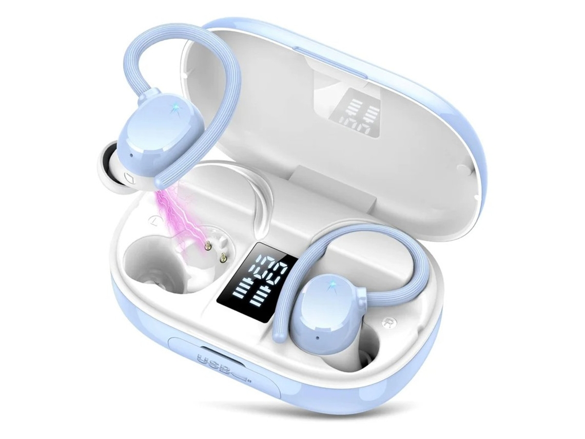 Auriculares Sem Fio Playtime Hifi Stereo Deep Bass Dágua Bestvite Bluetooth Azul