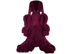 Roupa Transparente Sexy Com Detalhes Falsos Para Festas, Fotos E Presentes De Dia Dos Namorados Vinho Tinto