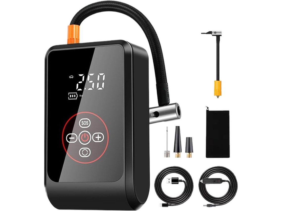 Bomba De Compressor De Ar, Acessórios Para Carro, Display Led, Parada