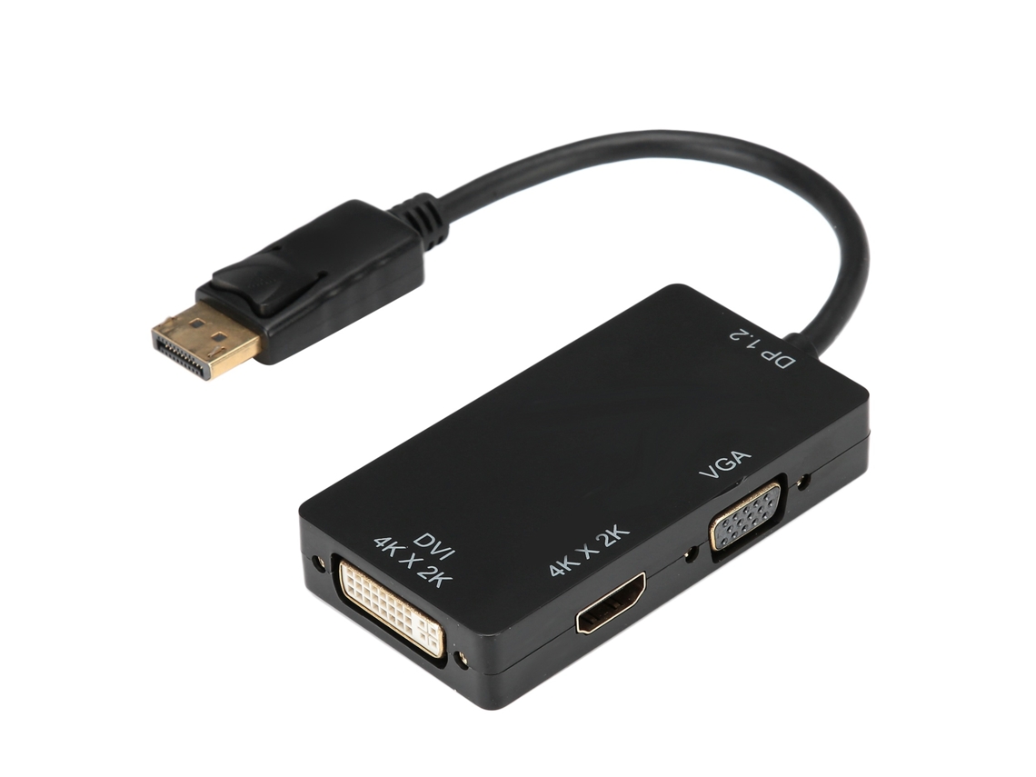 Lurelia Adaptador Displayport Para Hdmi 10,8 Gbps 1 Mbps Displayport Hdmi Vga Para Cabo Conversor Multifuncional Hdmi/vga/dvi De Alta Definição