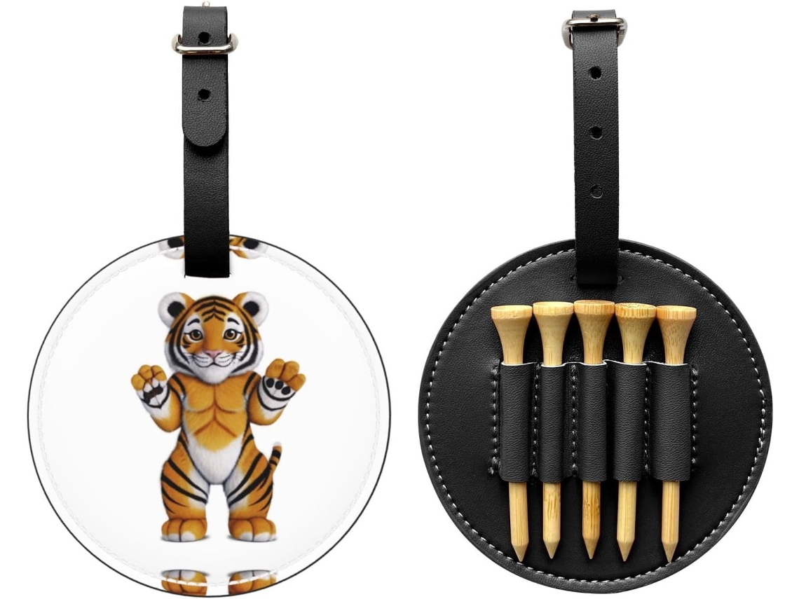 Bolsa para Tees de Golfe Tiger Cub, preta | S/MARCA