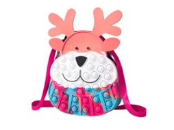 Ats bolsa Monedero Elfo Navideño Push Bubble Silicona Juguete Antiestrés Portátil Regalo para Niñas