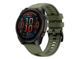 Bracelete para Garmin Silicone Cor Sólida Liberação Rápida Fivela de Aço Preta Verde exército XIAOMOYU (20mm)